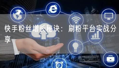 快手粉丝增长秘诀：刷粉平台实战分享