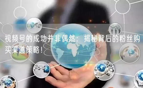 视频号的成功并非偶然:揭秘背后的粉丝购买渠道策略!