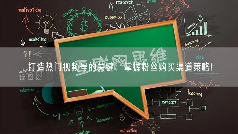 打造热门视频号的关键：掌握粉丝购买渠道策略!
