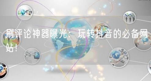 刷评论神器曝光:玩转抖音的必备网站!