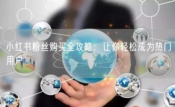 小红书粉丝购买全攻略:让你轻松成为热门用户