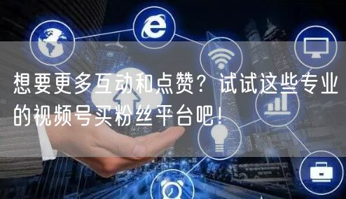 想要更多互动和点赞?试试这些专业的视频号买粉丝平台吧!